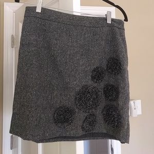 Wool grey skirt